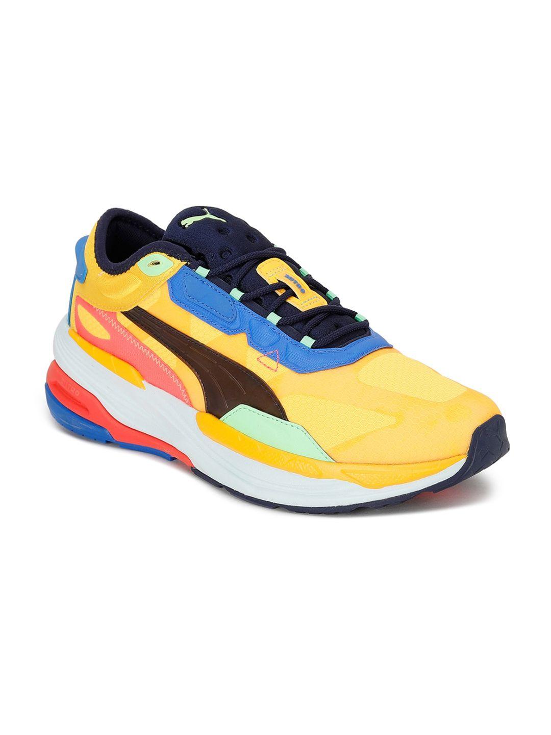 puma unisex yellow extent nitro energy drink sneakers