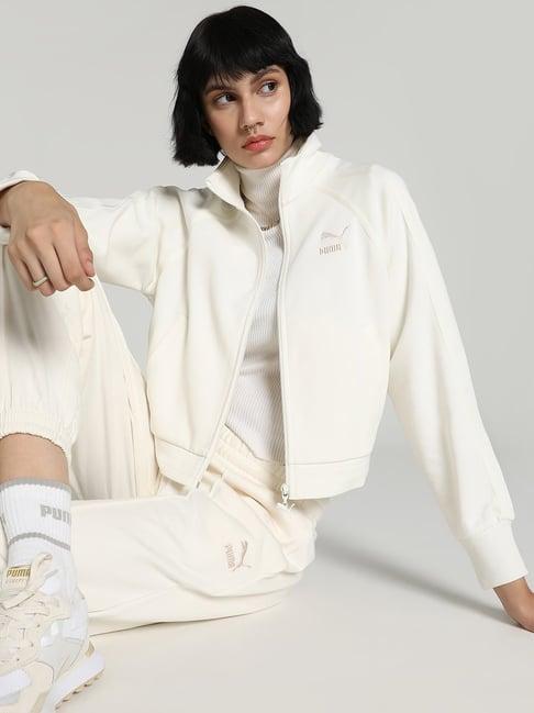 puma white cotton jacket