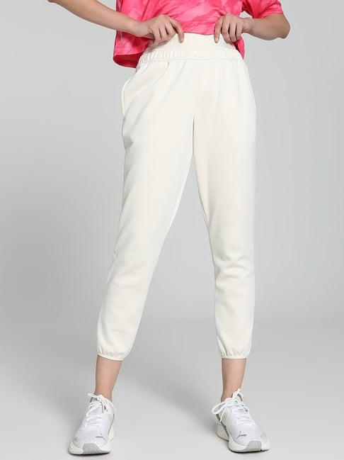 puma white high rise sports capris