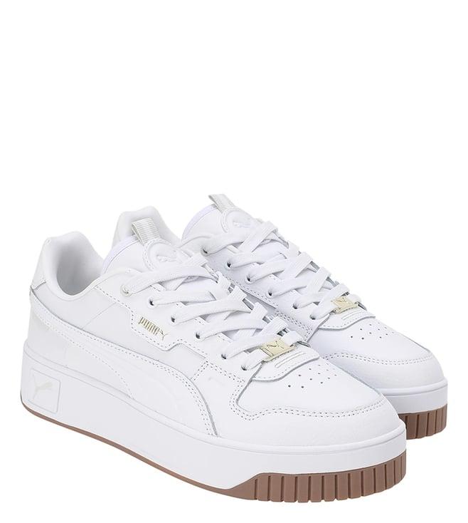 puma women's carina street lux white sneakers