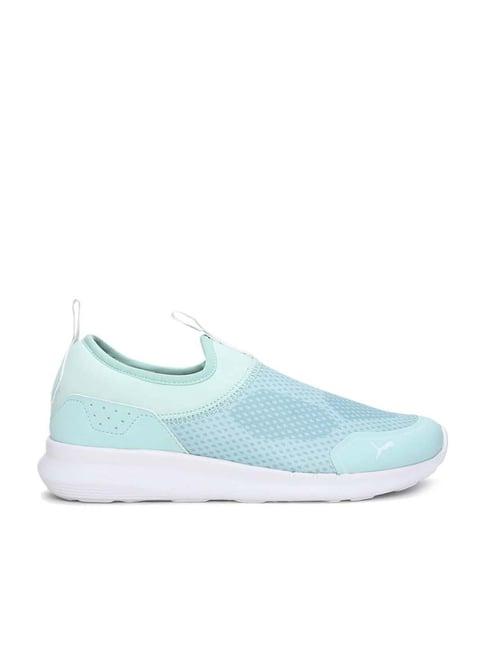 puma women's comfort slipon v2 idp light blue running shoes