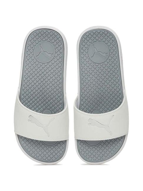 puma women's cool cat sport chalk white slides