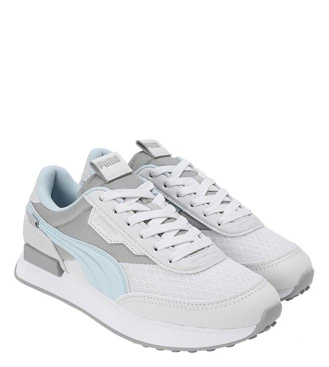 puma women's future rider pastel grey sneakers