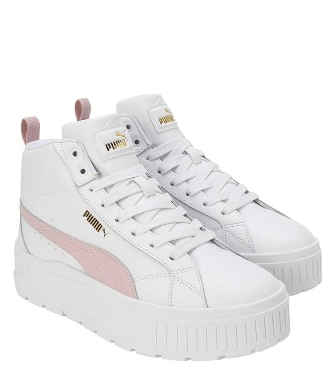 puma women's karmen ii mid white sneakers