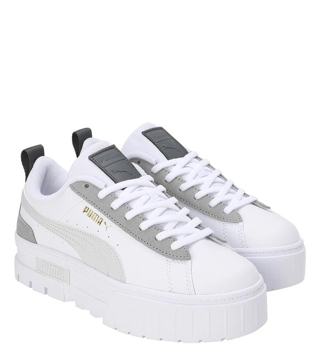 puma women's mayze merry x-mas white sneakers