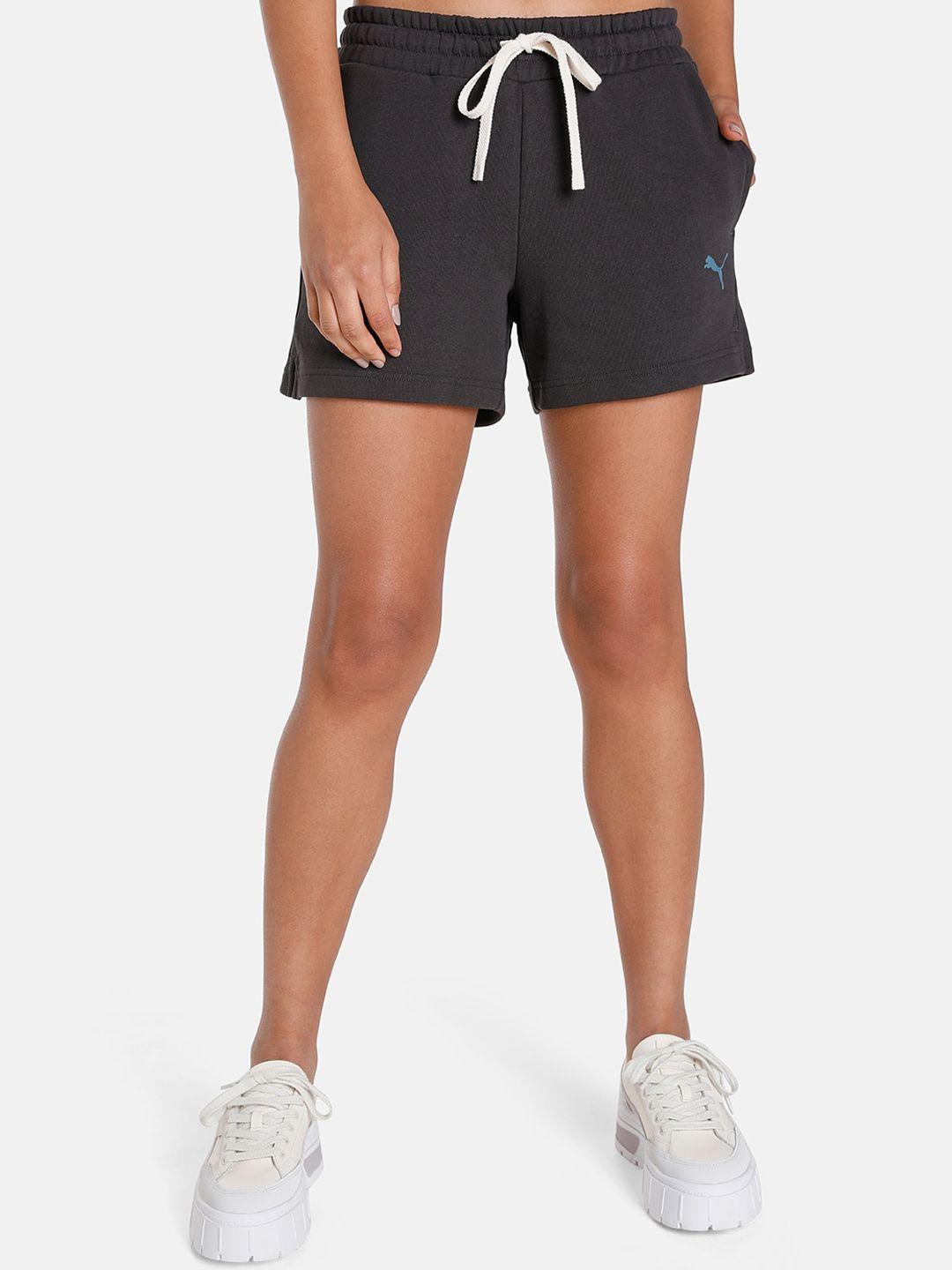 puma women essential better regular fit shorts