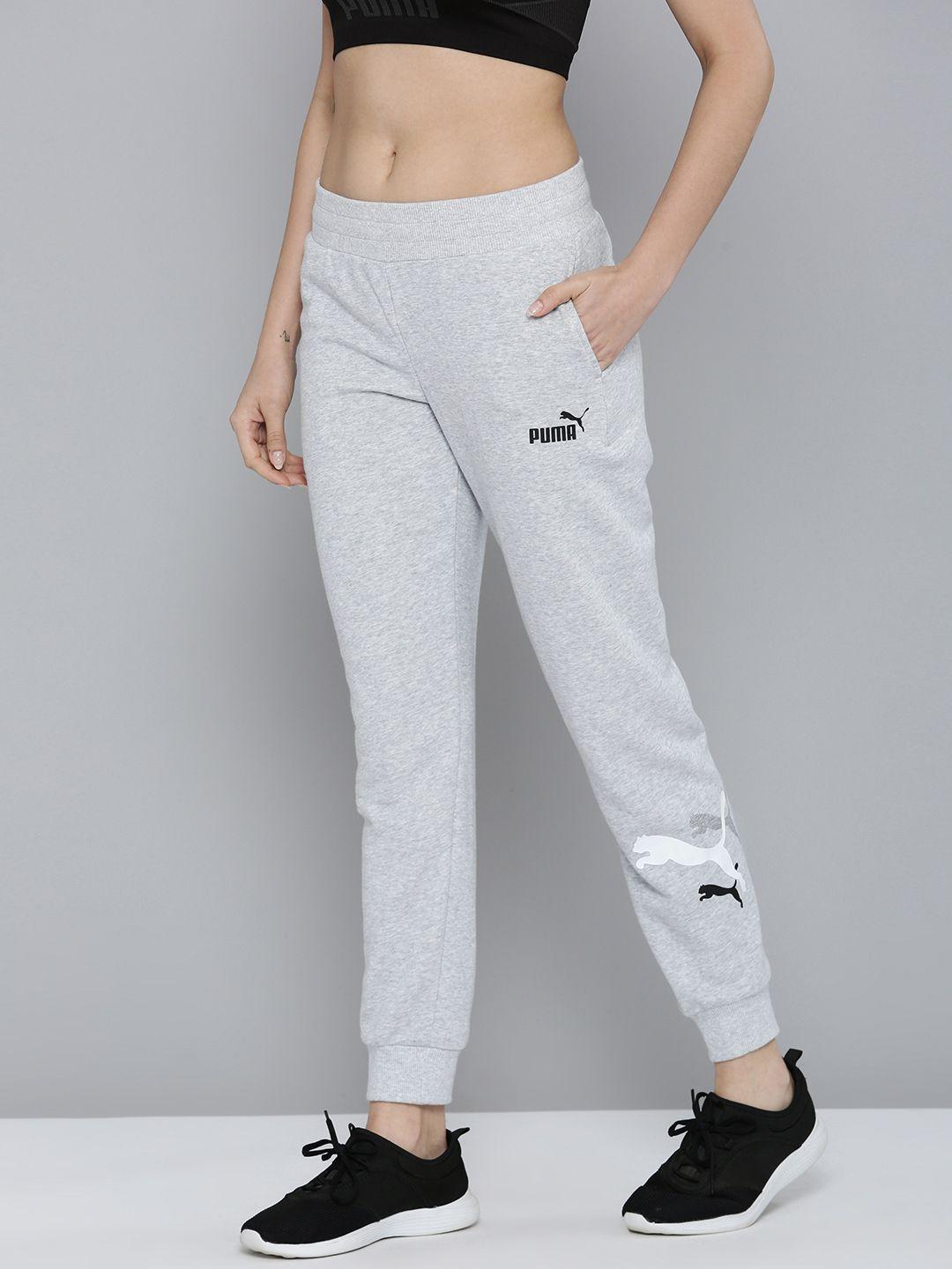 puma women essentials+ logo power joggers