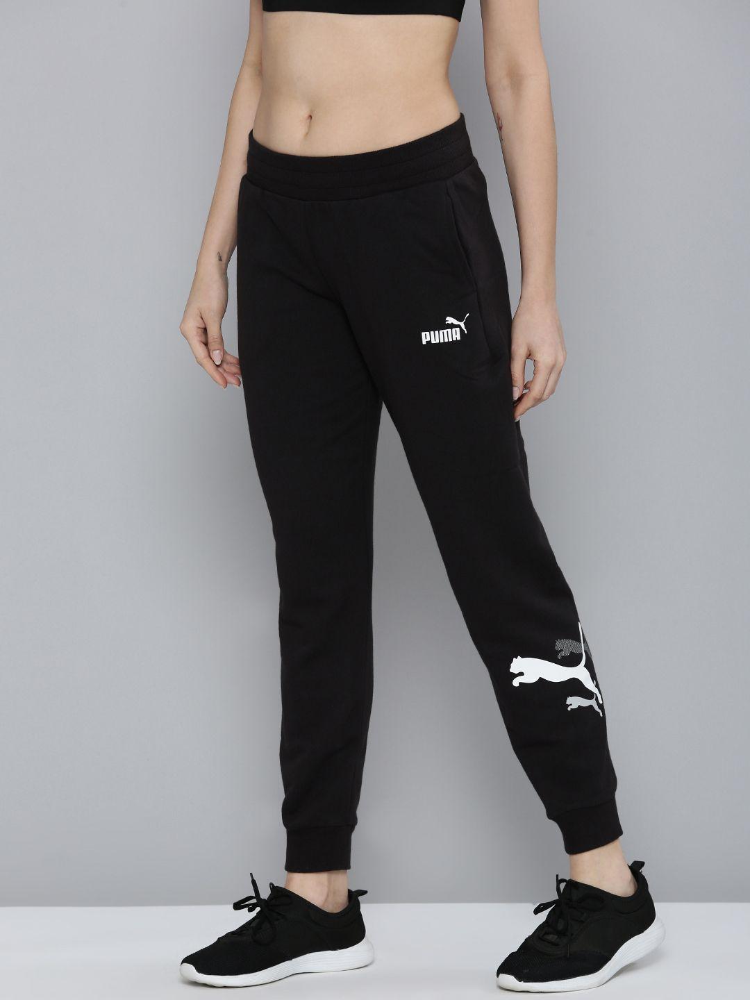 puma women essentials+ logo power joggers