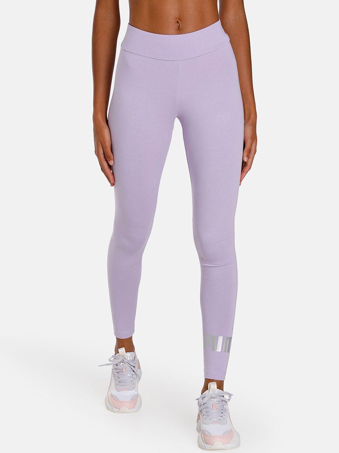 puma women essentials+ metallic leggings tights