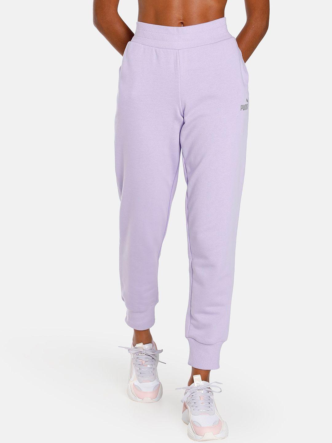 puma women essentials+ metallic regular fit  joggers