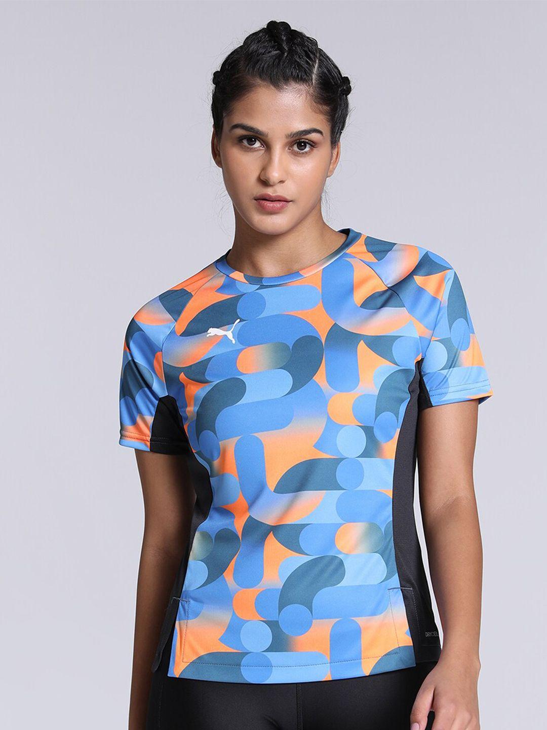 puma women individualblaze graphic printed jersey t-shirt