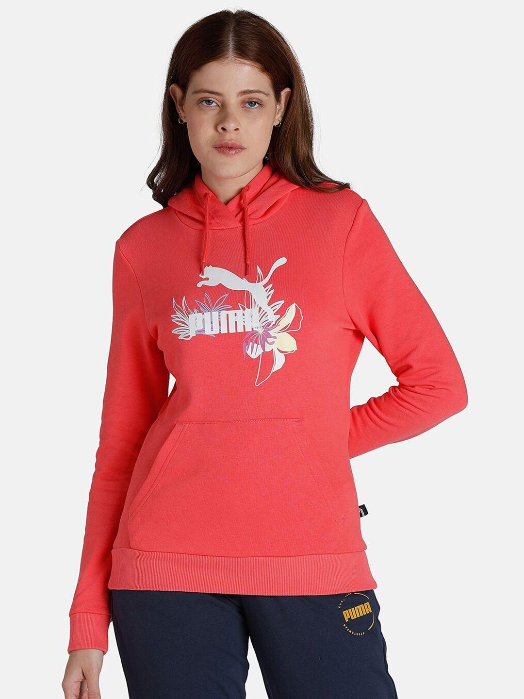 puma women pink fp graphic sweatshirt