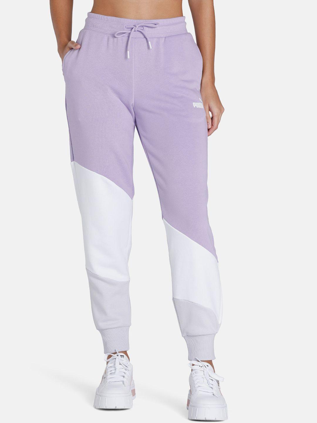 puma women power cat cotton joggers