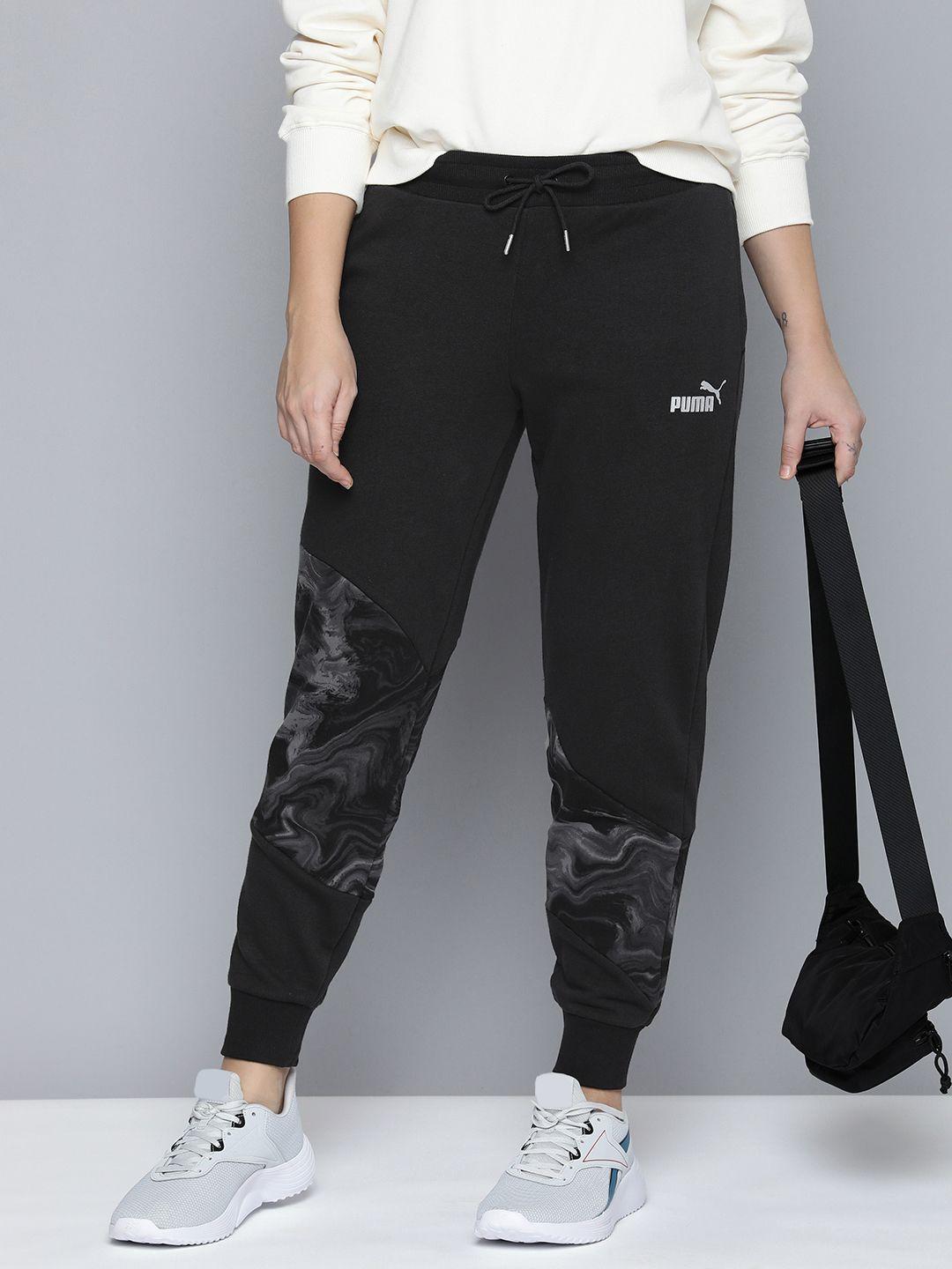 puma women printed power marble joggers