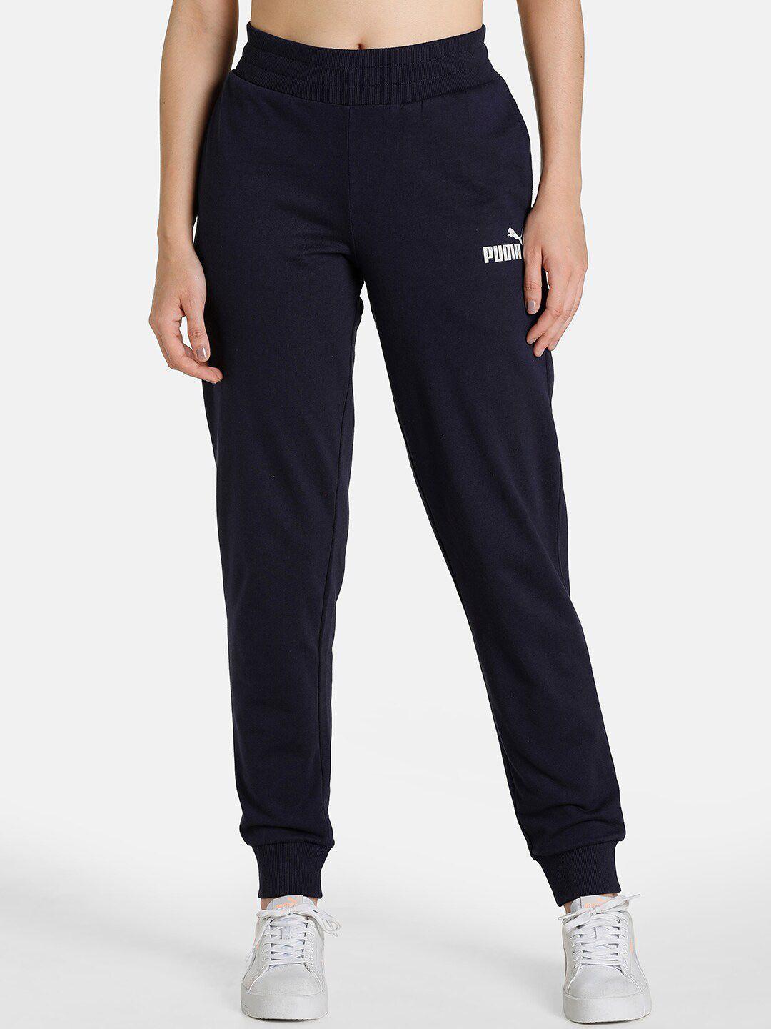 puma women regular fit cotton joggers