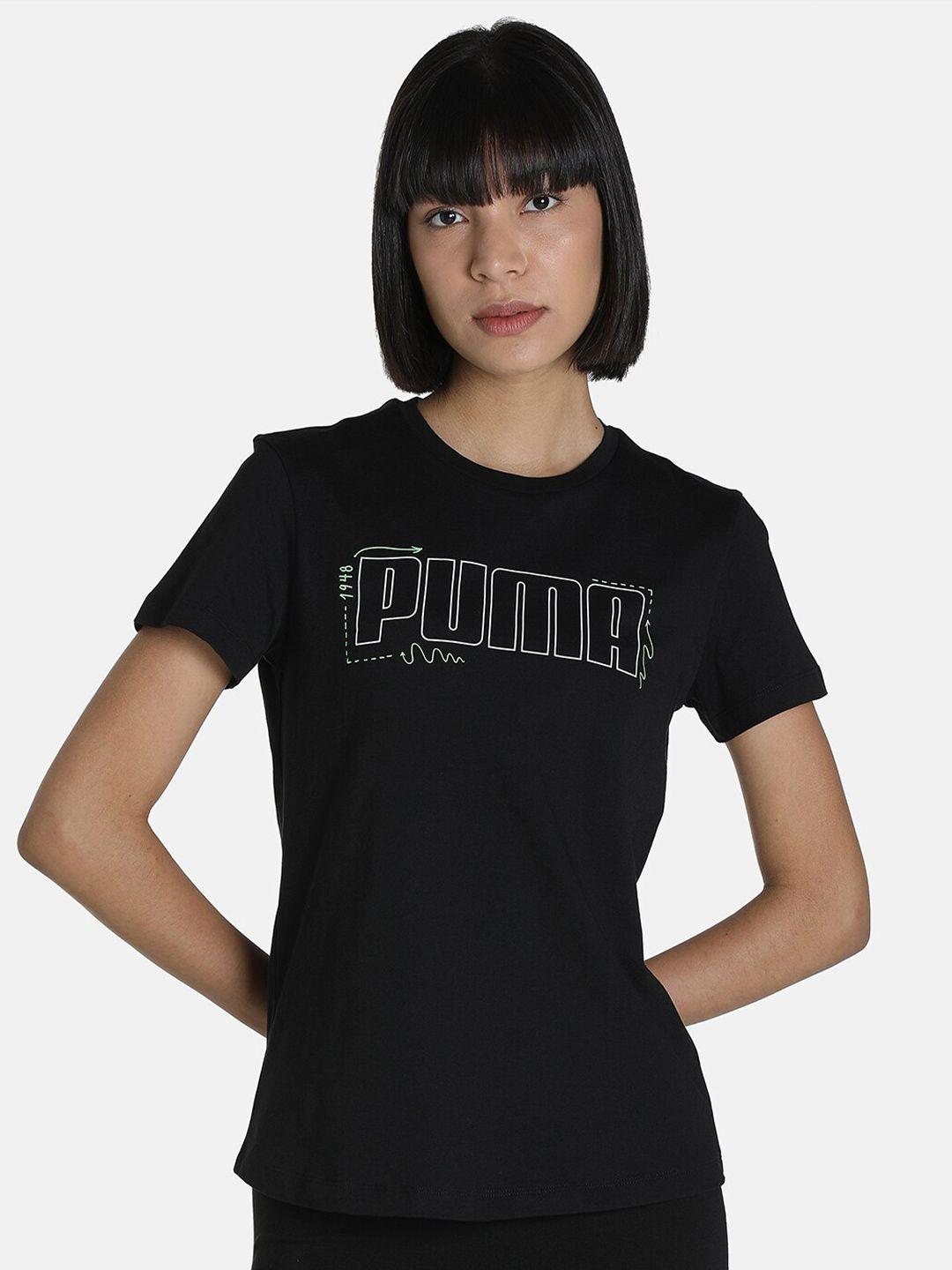 puma women regular fit graphic t-shirt