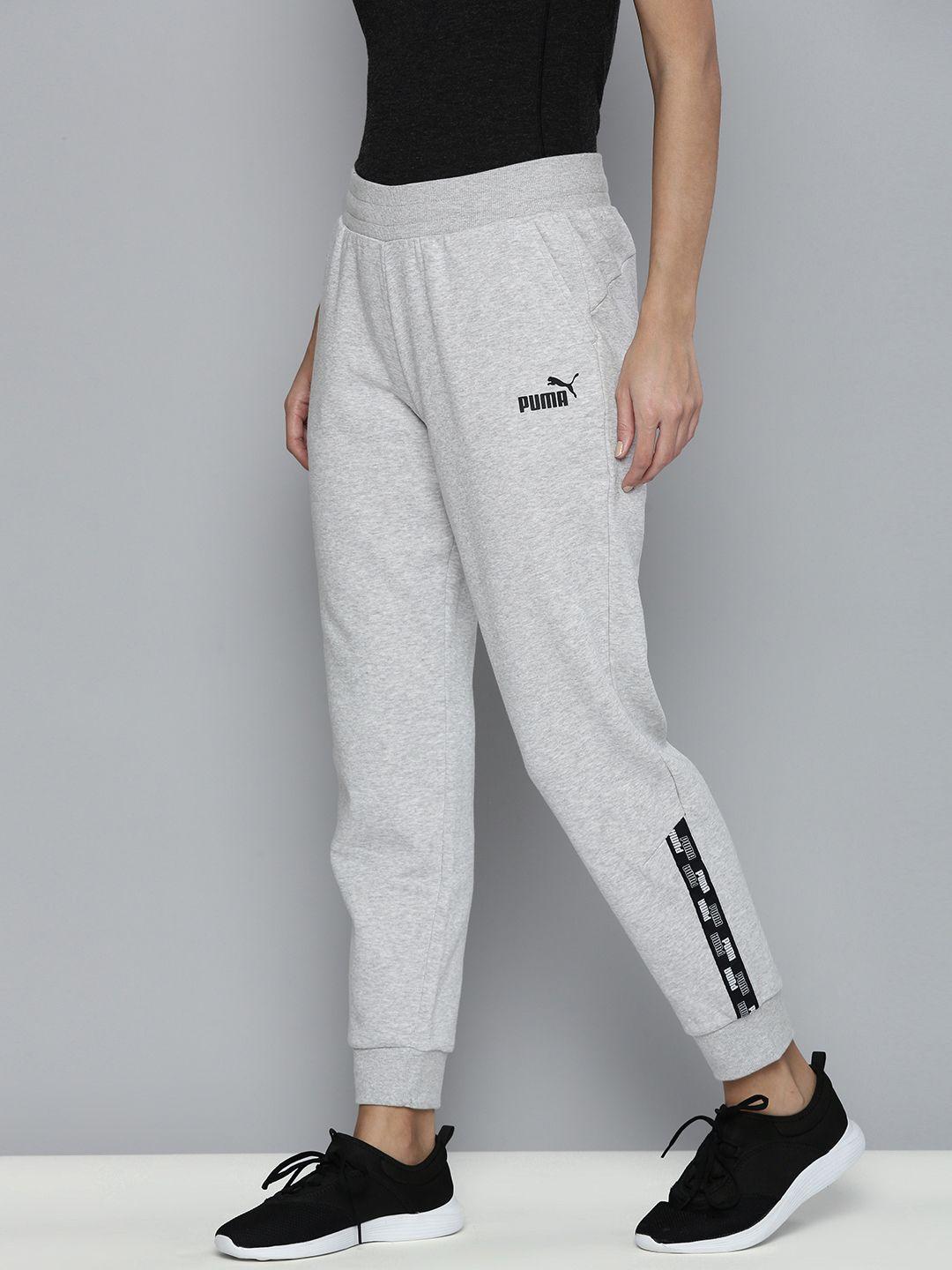 puma women regular fit solid power knitted joggers