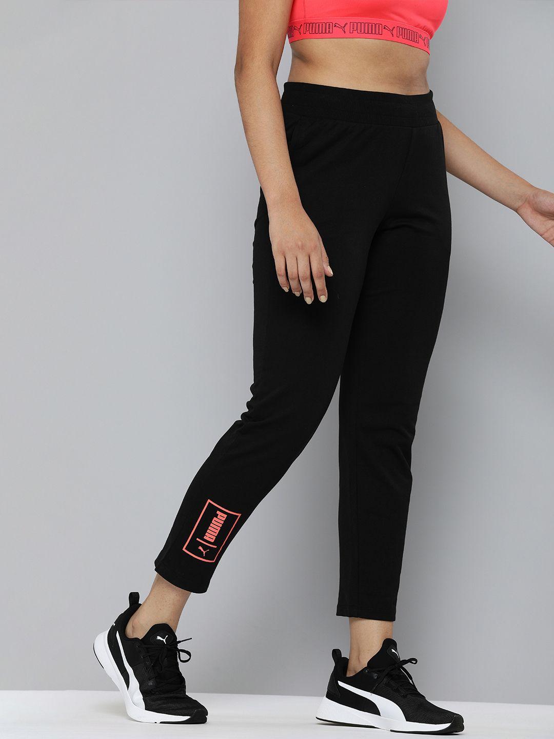 puma women solid regular fit track pants