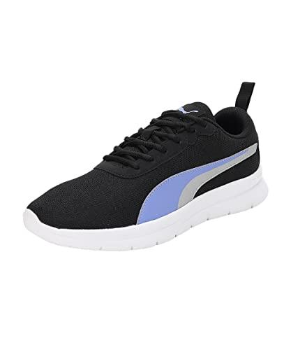 puma womens supreme comfort wns black-lavendar pop-silver walking shoe - 5 uk (37905201)