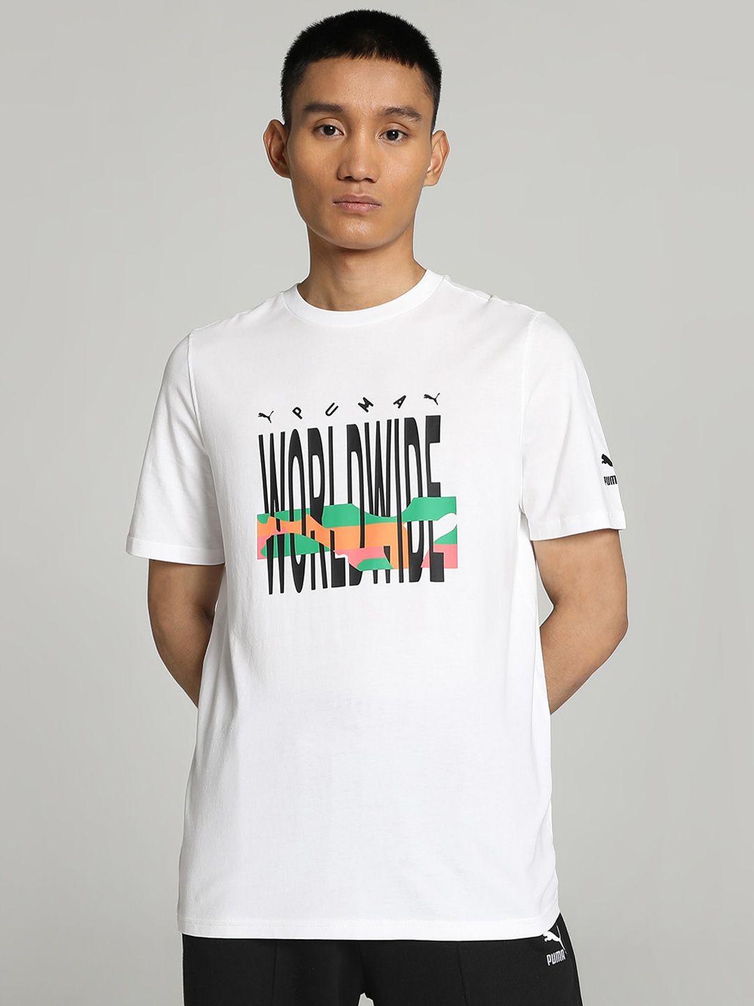 puma worldwide graphic regular fit t-shirt