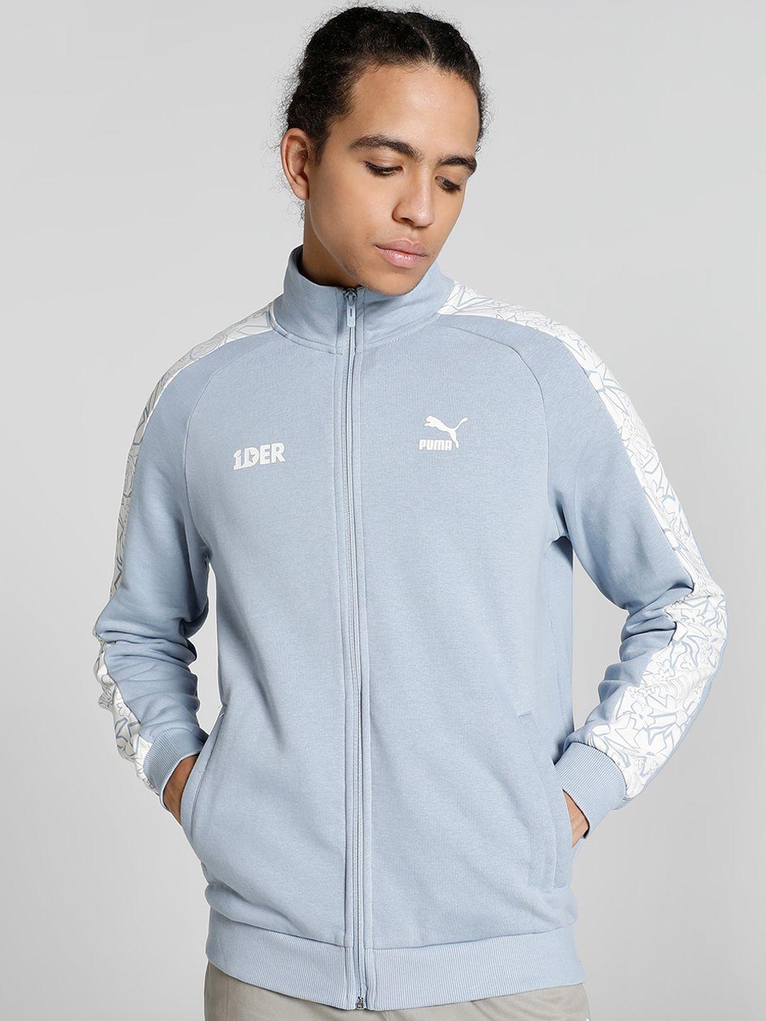 puma x 1der men feelgood logo printed cotton sporty jacket