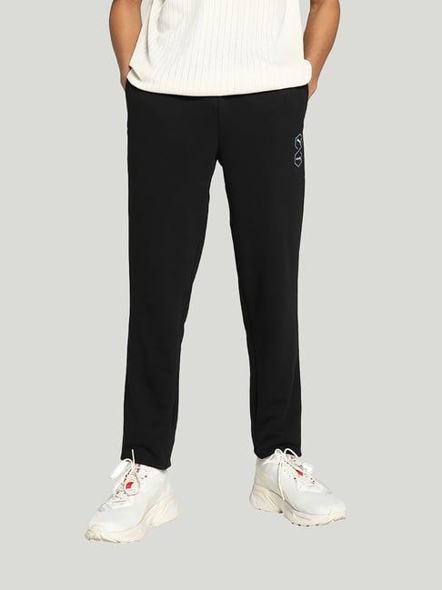 puma x one8 black slim fit trackpants