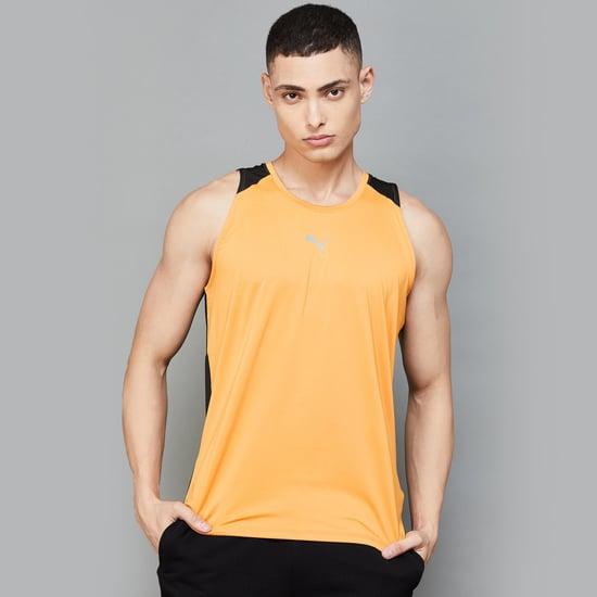 puma x one8 men colourblocked sleeveless t-shirt