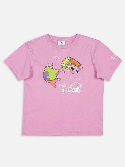 puma x spongebob kids' relaxed fit t-shirt