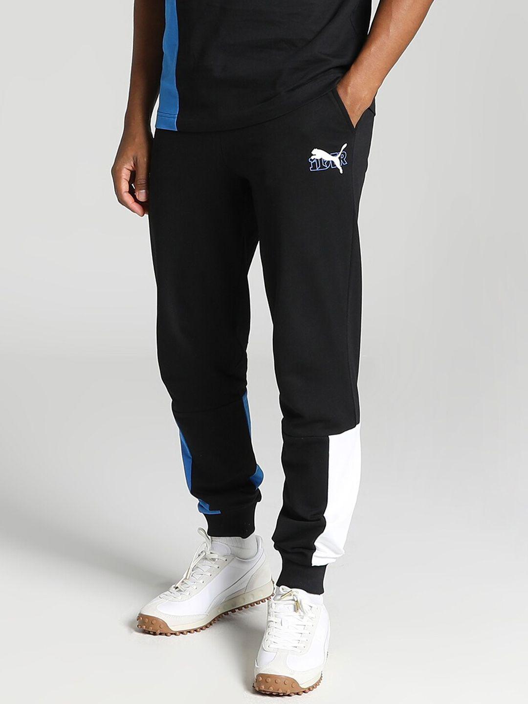 puma x1der men colourblocked regular fit cotton joggers