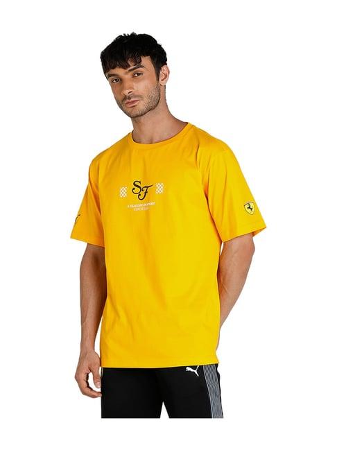 puma yellow ferrari race statement t-shirt