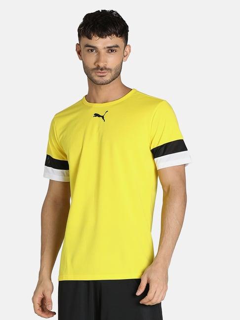 puma yellow regular fit t-shirt