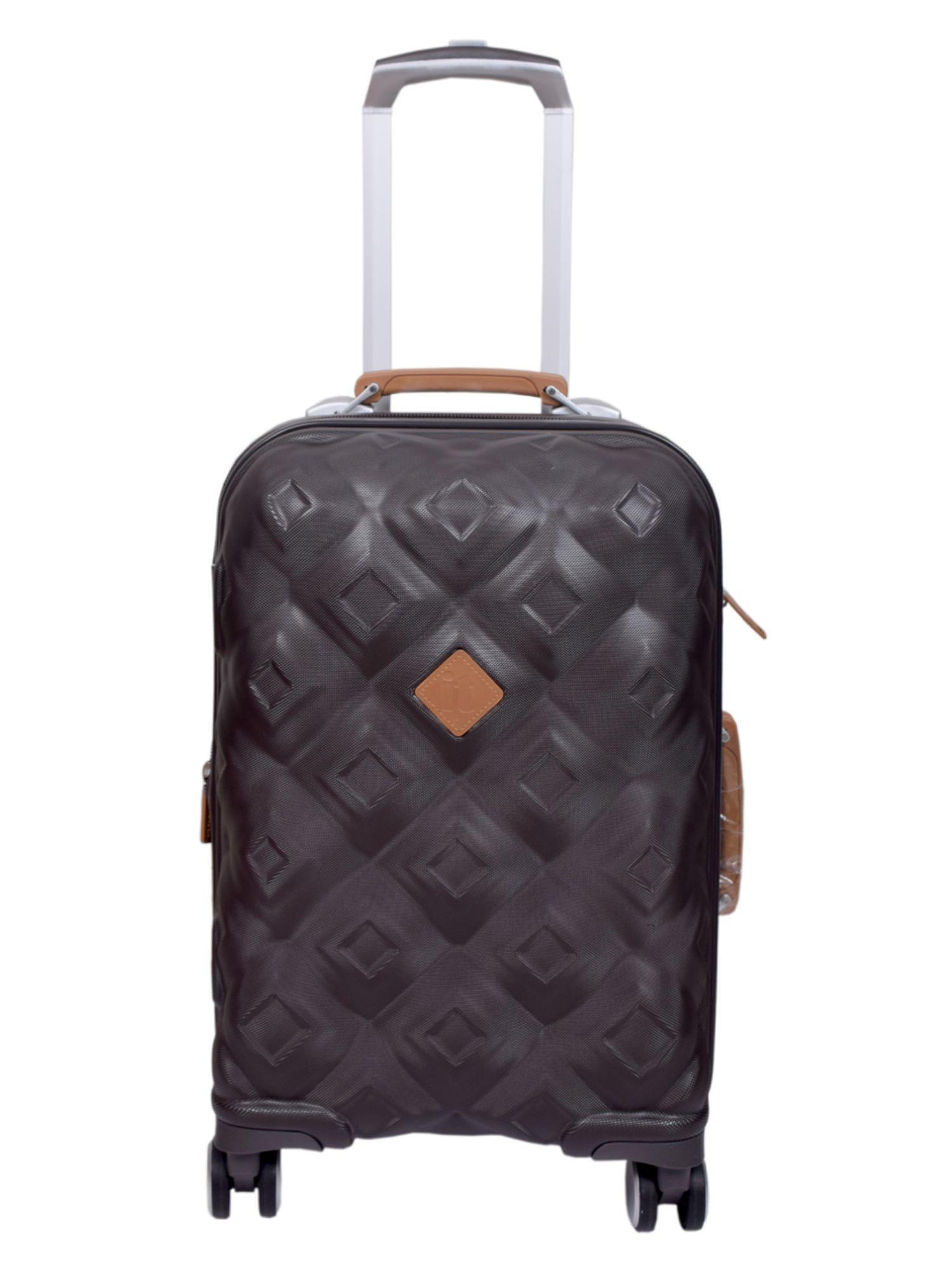 pumice brown expandable trolley bag