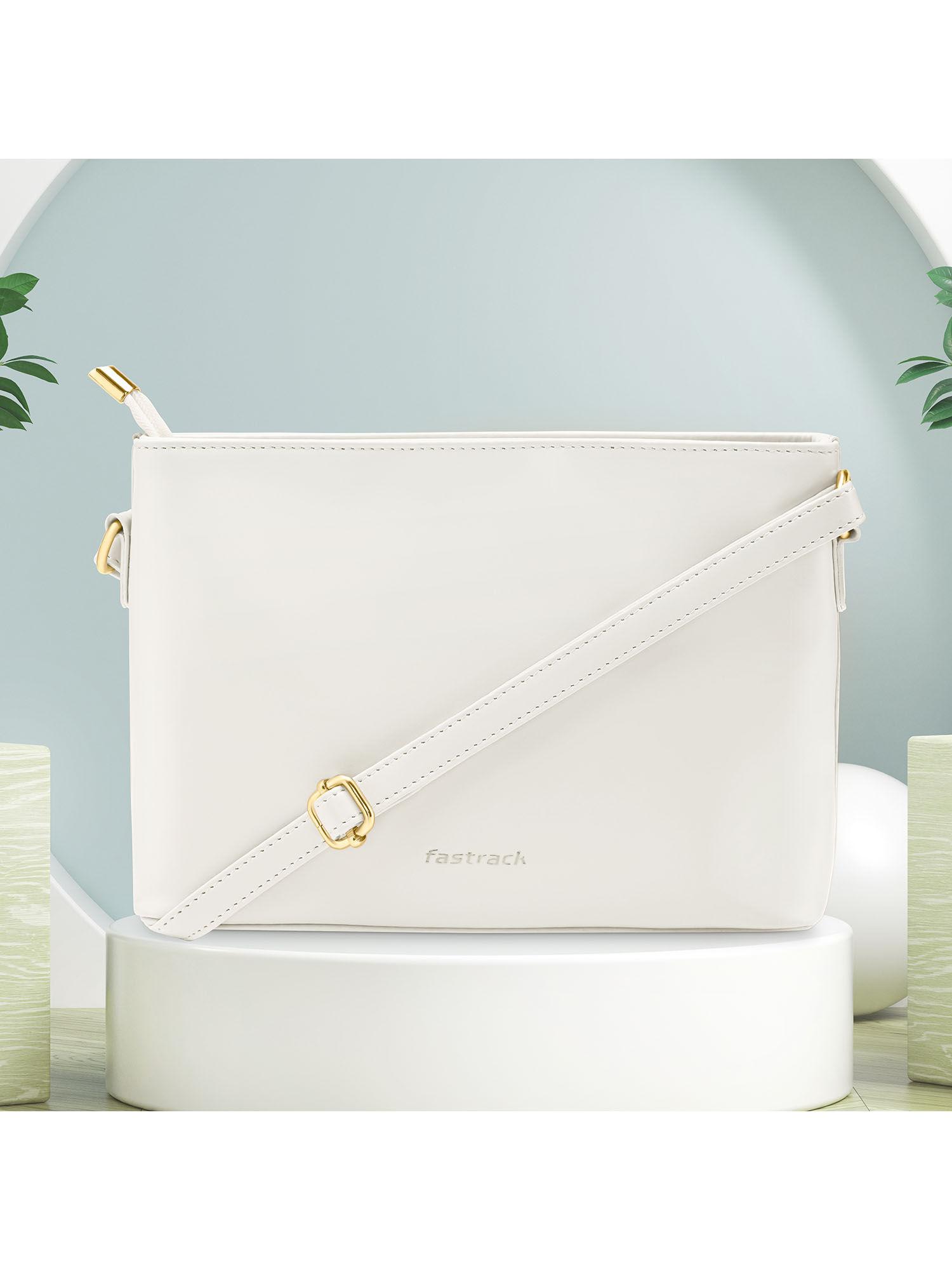 pumice white casual sling bag for women