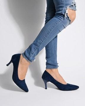 pumps with suede upper