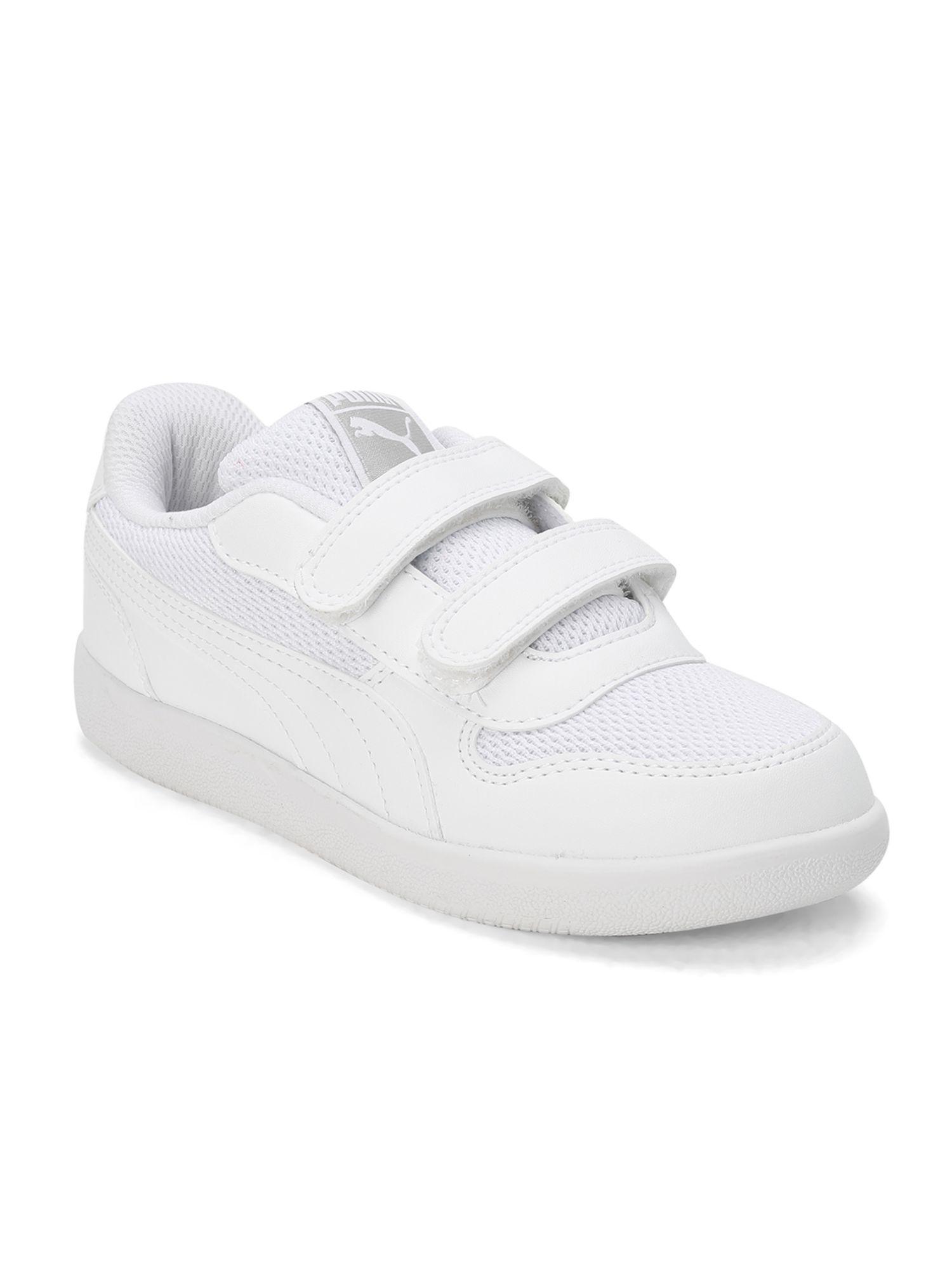 punch comfort preschool kids white casual shoes