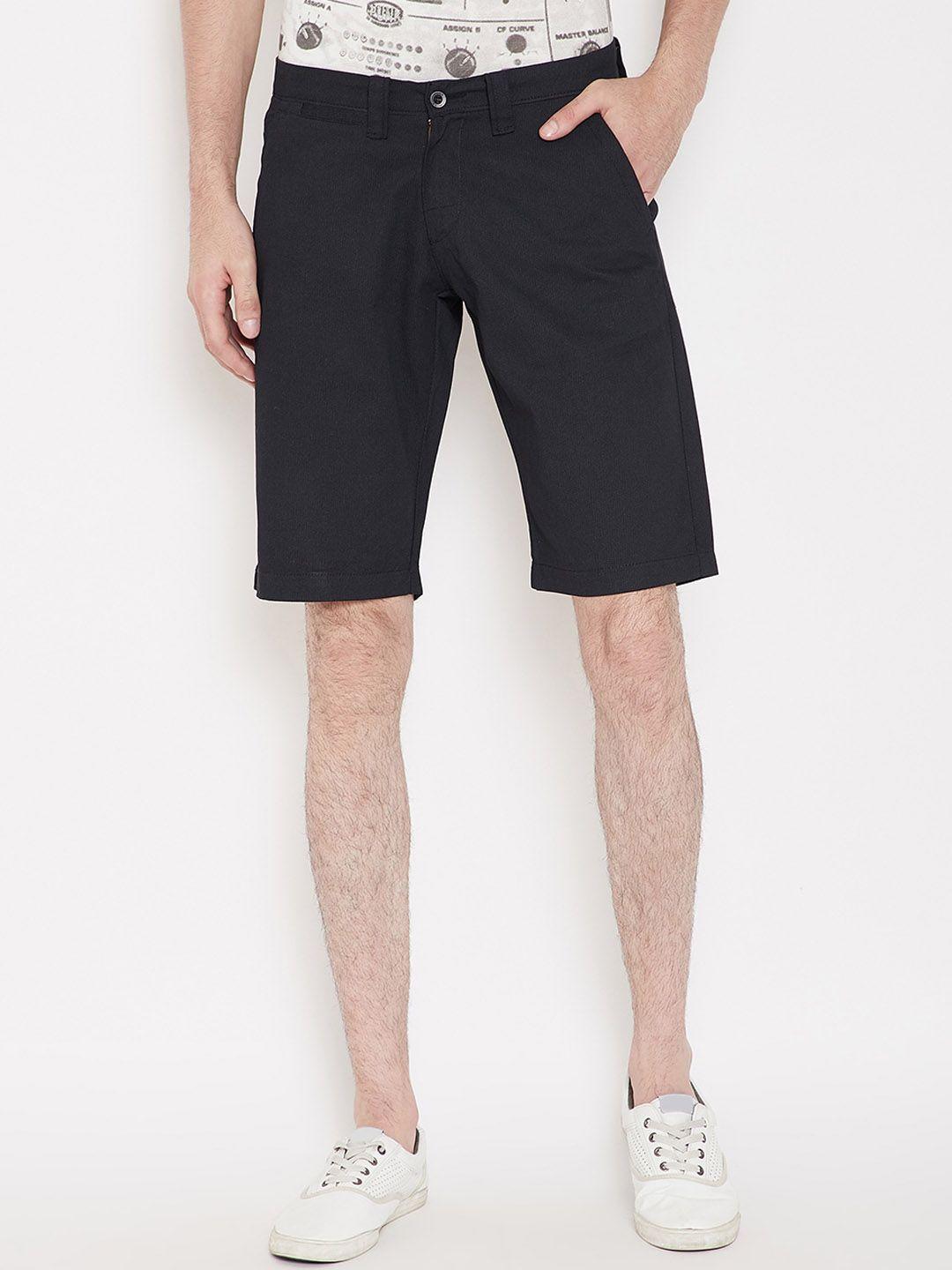 punk men mid rise cotton shorts