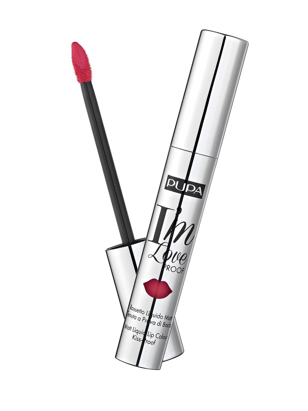 pupa milano i'm loveproof matt kiss-proof liquid lip colour 2.7ml - red pop 009