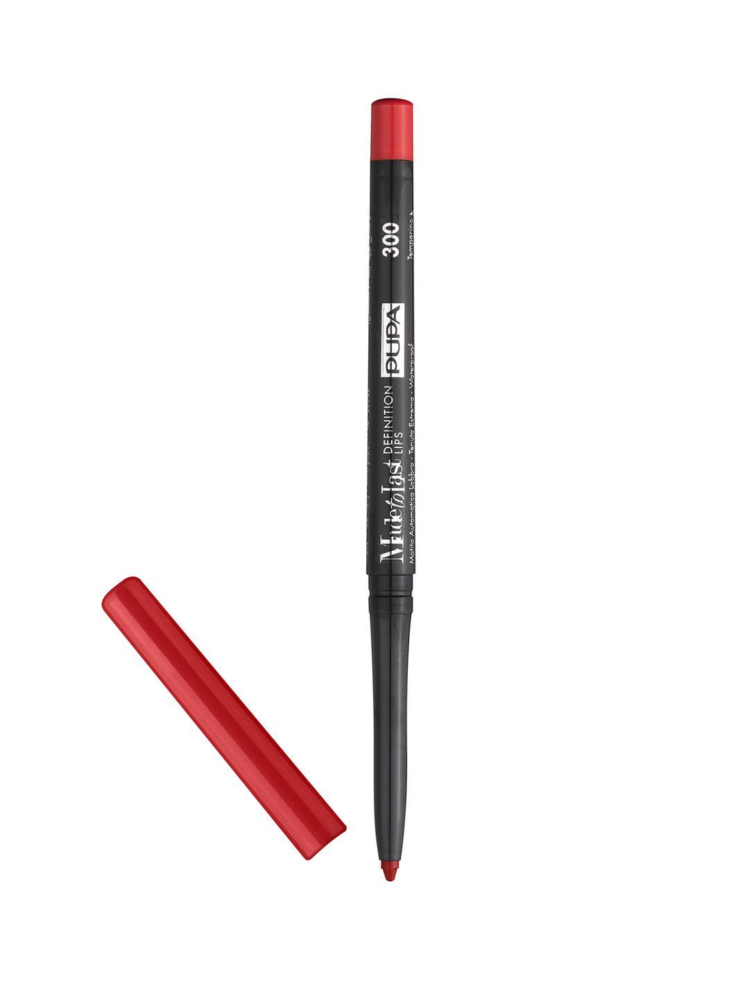 pupa milano made to last definition lips waterproof automatic lip pencil - red passion 300