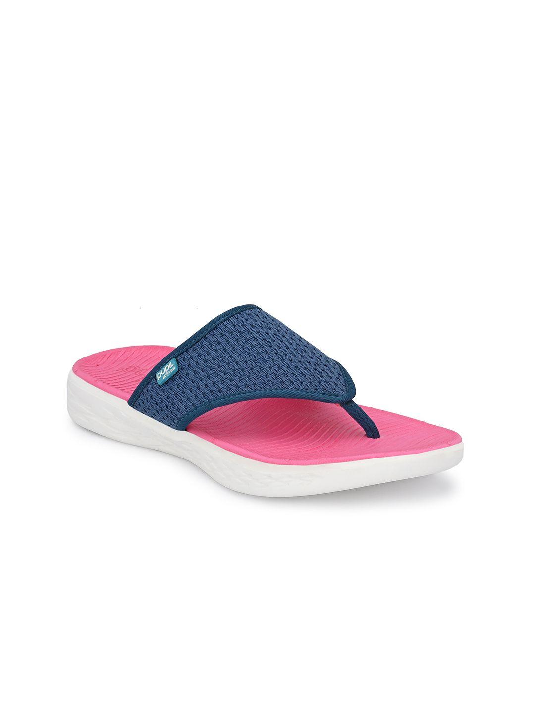 pupil london women textured thong flip-flops