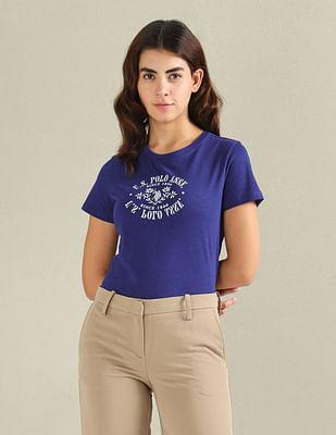 pure cotton brand print t-shirt