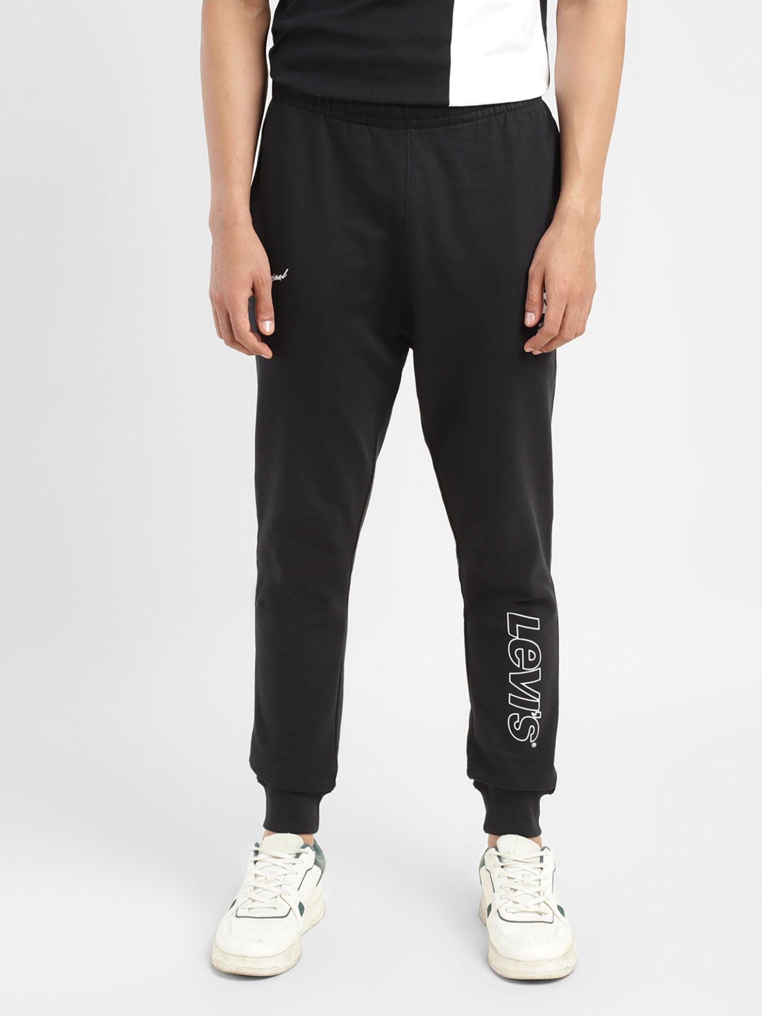 pure cotton printed mid rise joggers