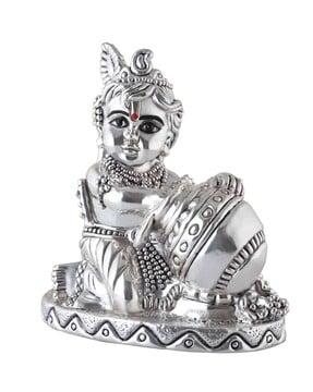 pure silver bal krishna idol