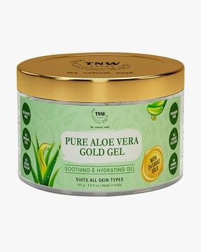 pure aloe vera gold gel with 24 carat gold