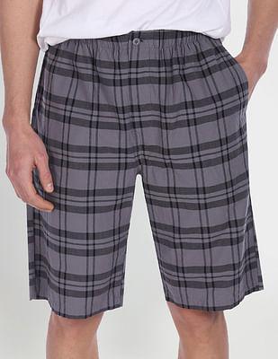 pure cotton checked i692 bermudas - pack of 1