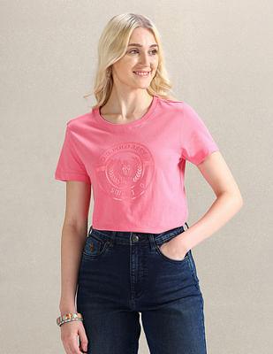 pure cotton gel print t-shirt