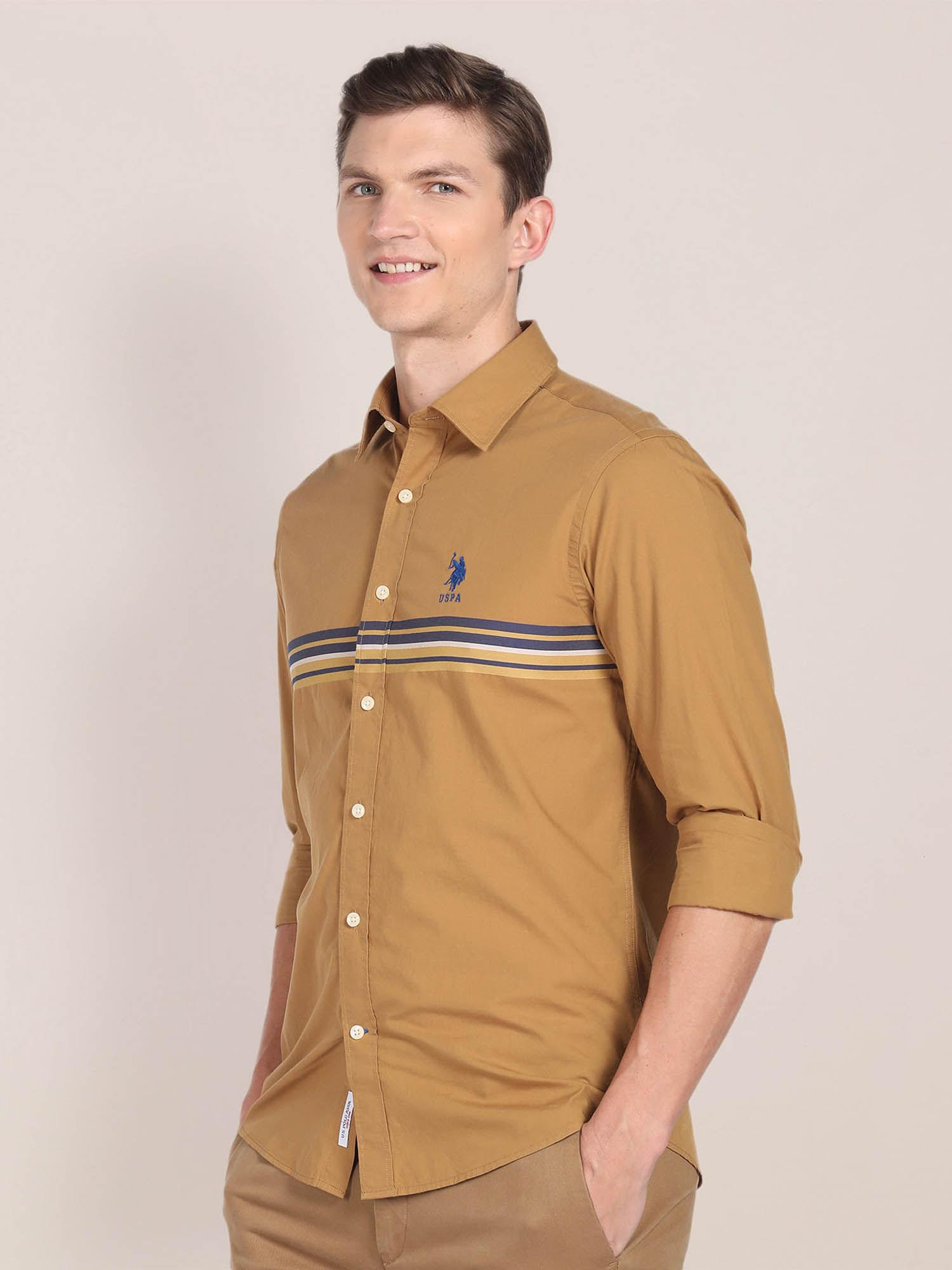 pure cotton horizontal stripped shirt