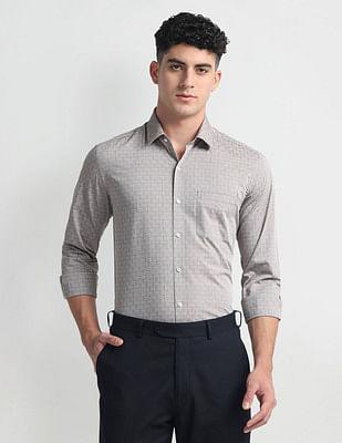 pure cotton manhattan slim fit shirt