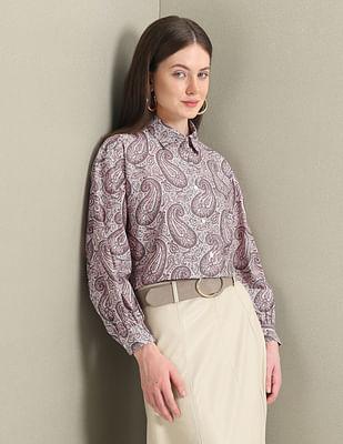 pure cotton paisley shirt