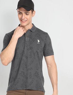 pure cotton slim fit polo shirt