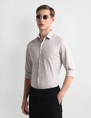 pure cotton slim fit shirt